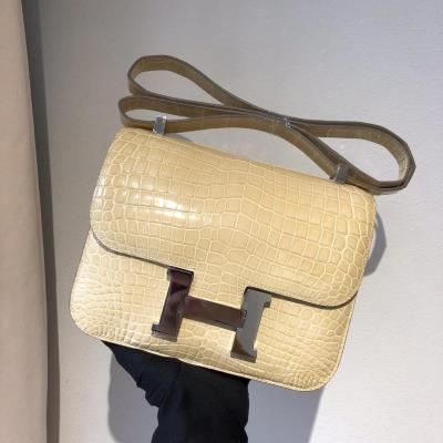 cheap quality Hermes Constance 19 Shinny Niloticus Crocodile 12 Nata PHW